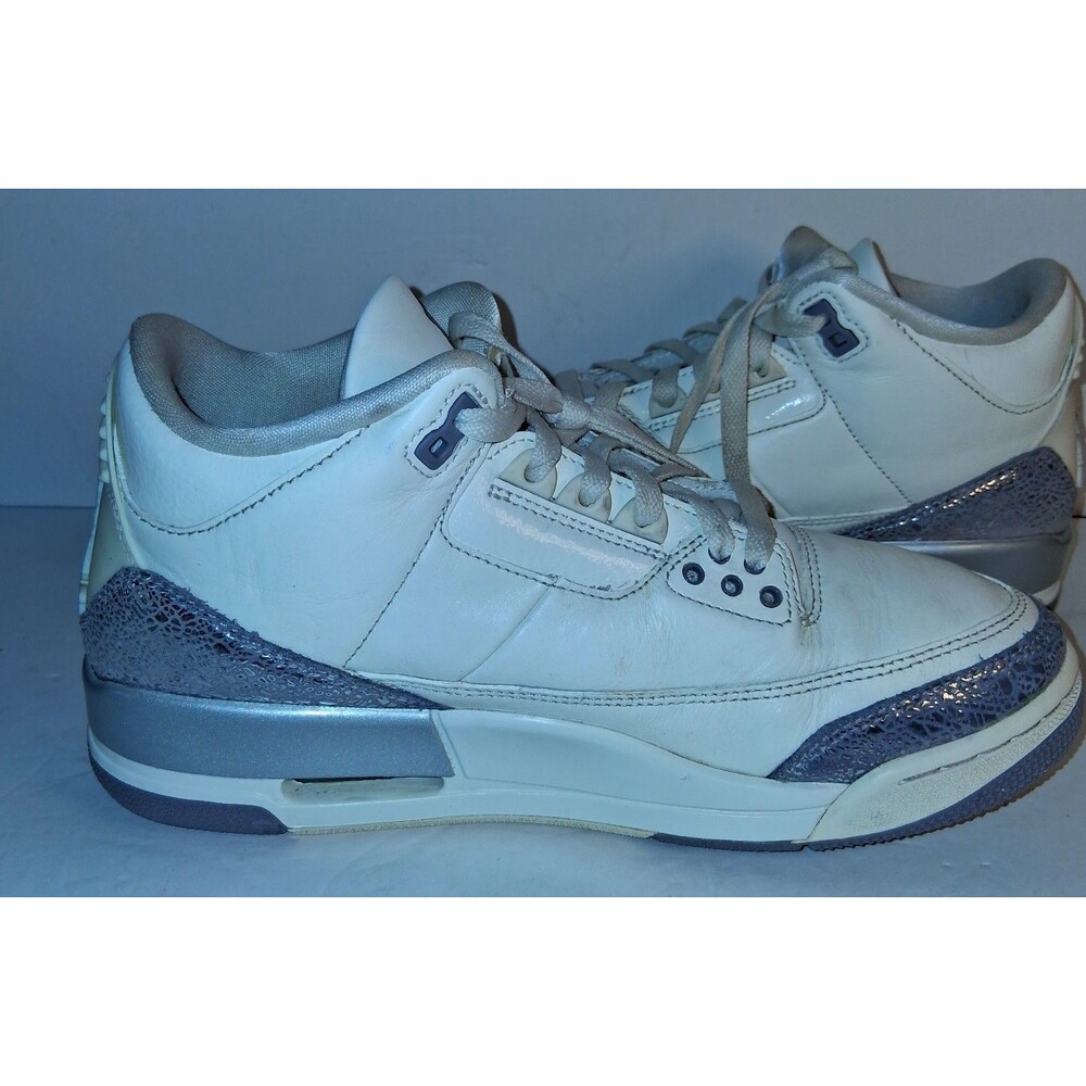 Jordan Air Jordan 3 Retro Sail/Cement Grey Mid Top Lace Up Sneaker CK9246-100